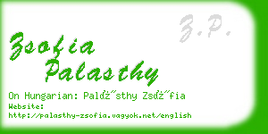 zsofia palasthy business card